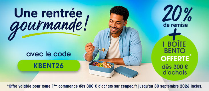 Offre première commande : -20% & une boite Bento offerte !