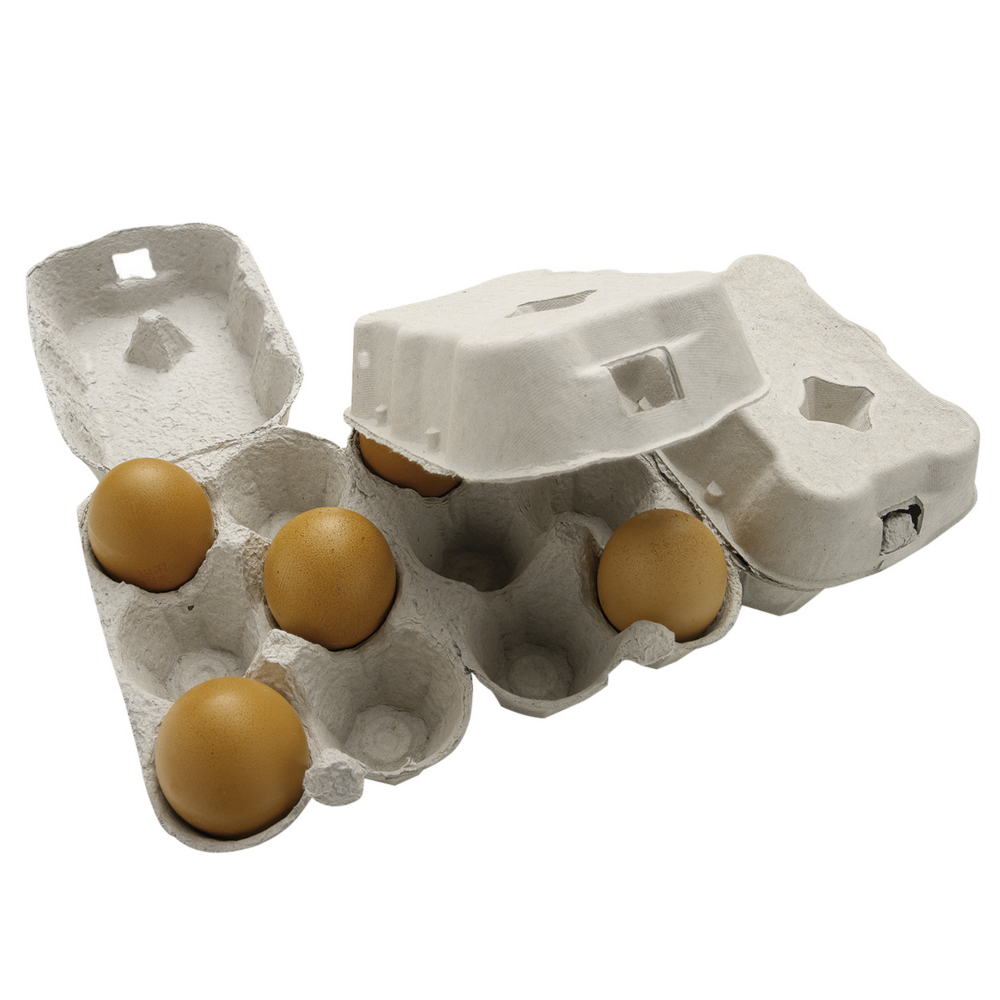 La boîte à œufs en scellulose moulée