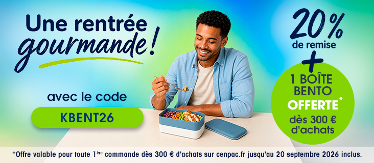 Offre première commande : -20% & une boite Bento offerte !